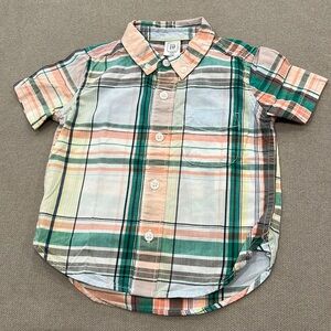 Gap Kids Plaid Short Sleeve Shirt